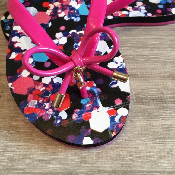 New KATE SPADE Photoreal Glitter Flip Flops 7 & 8 - Picture 3 of 8